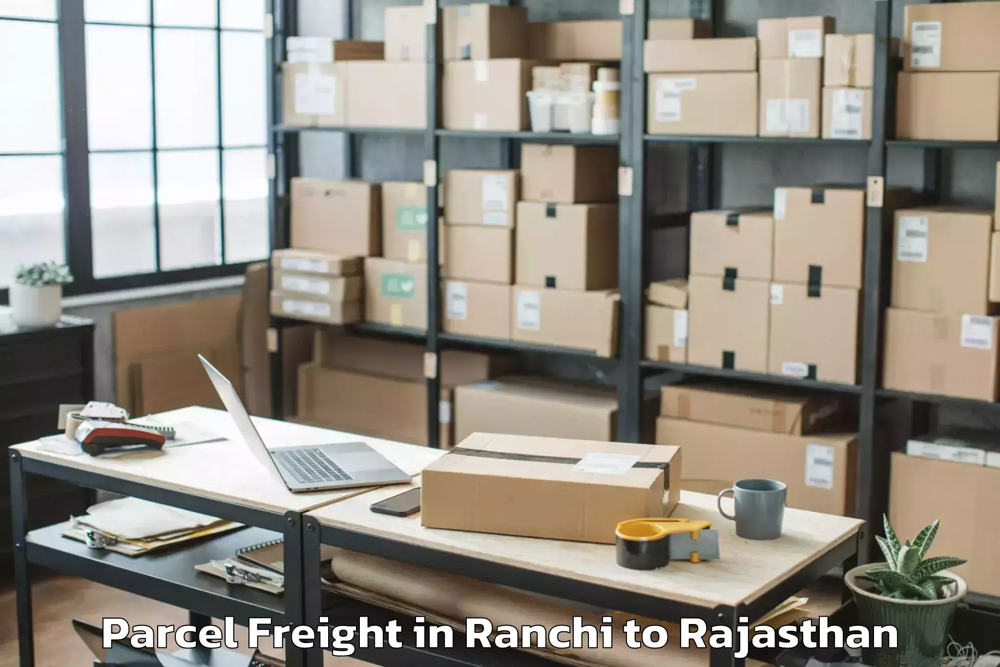 Easy Ranchi to Bhim Parcel Freight Booking